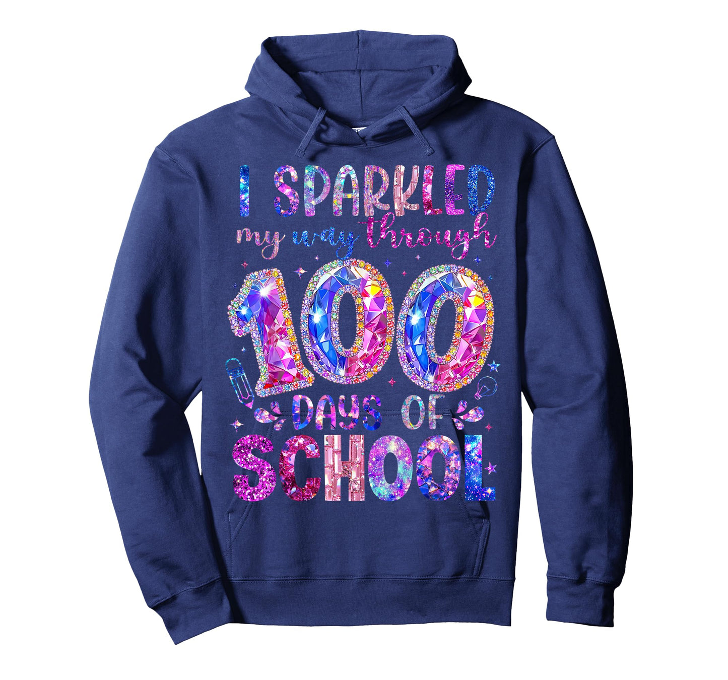 I Sparkler My Way Through 100 Days of School Student Teacher T-Shirt