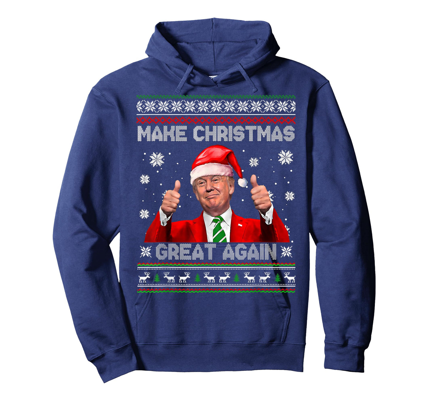 Make Christmas Great Again with Hilarious Ugly Trump Pajamas T-Shirt