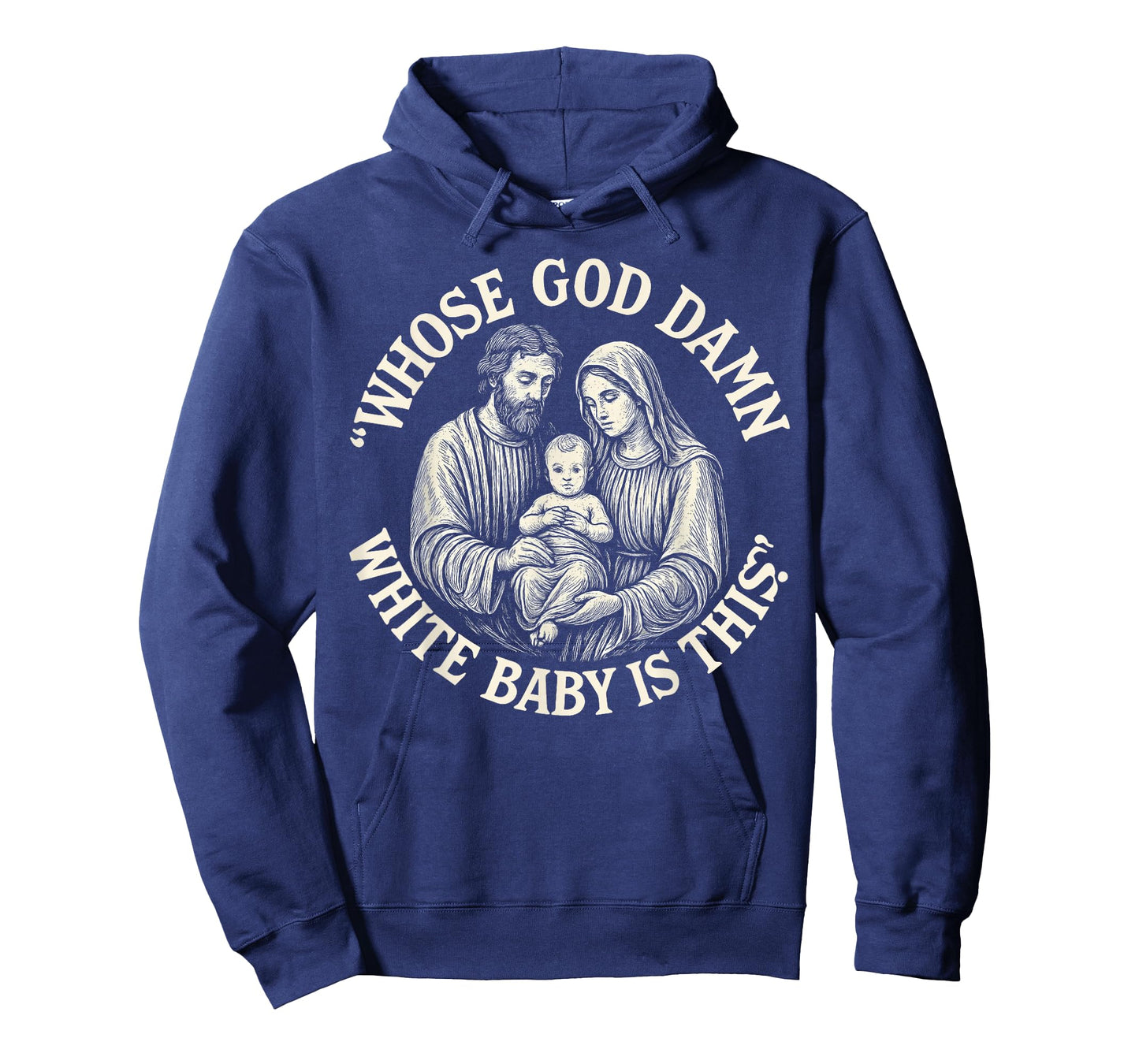 Whose God Damn White Baby is This Funny Christmas T-Shirt