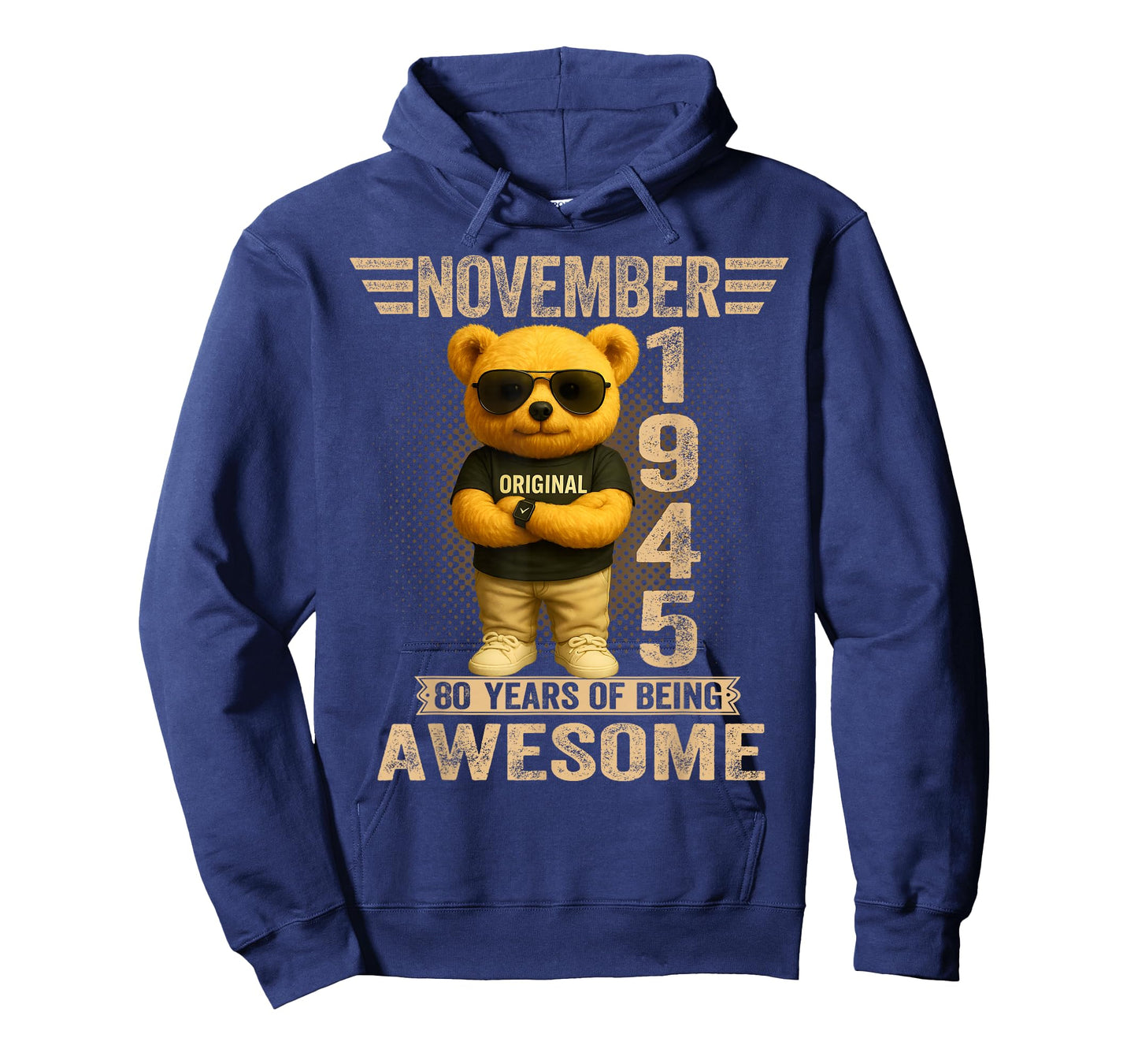80 Year Old November 1945 Teddy Bear 80th Birthday Men Women T-Shirt