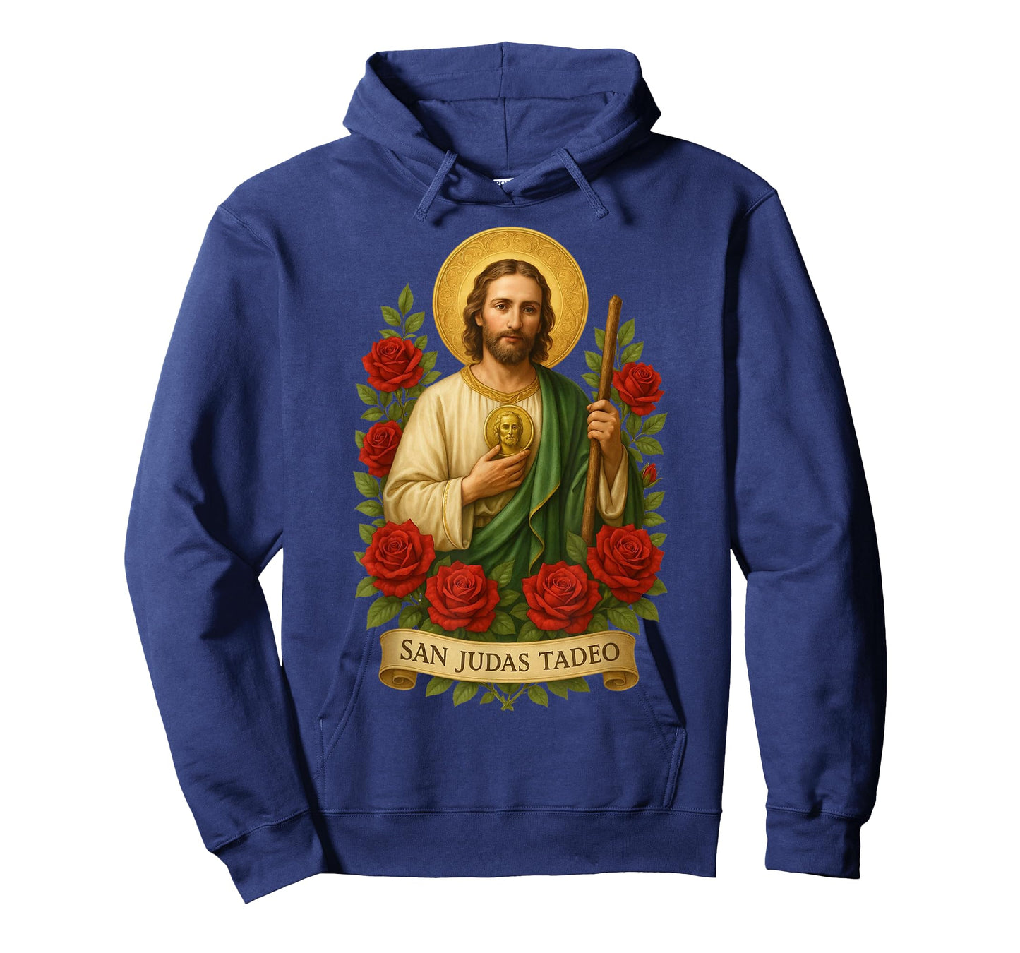 Saint Jude Thaddeus Catholic Art with Red Roses T-Shirt