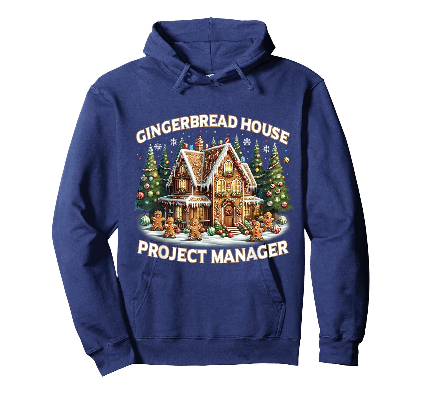 Gingerbread House Project Manager Funny Christmas T-Shirt
