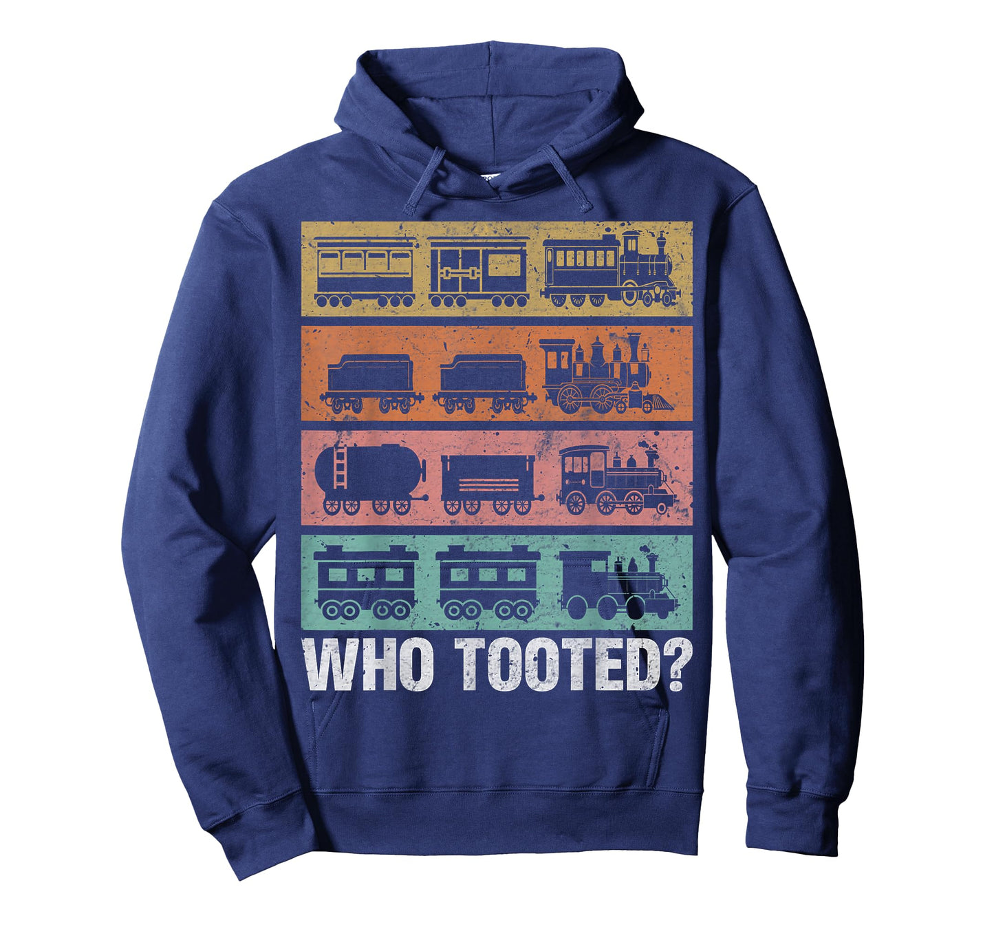 Who Tooted Funny Train Lovers Locomotive Railroad Collector T-Shirt