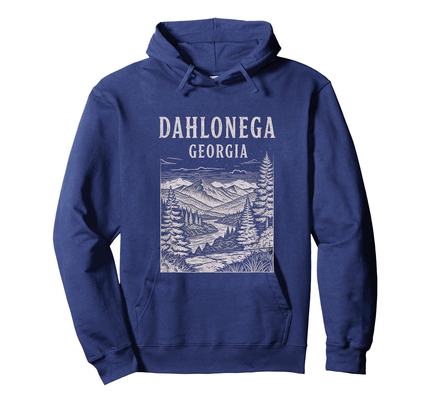 Vintage Dahlonega Georgia Drawing Art Design T-Shirt