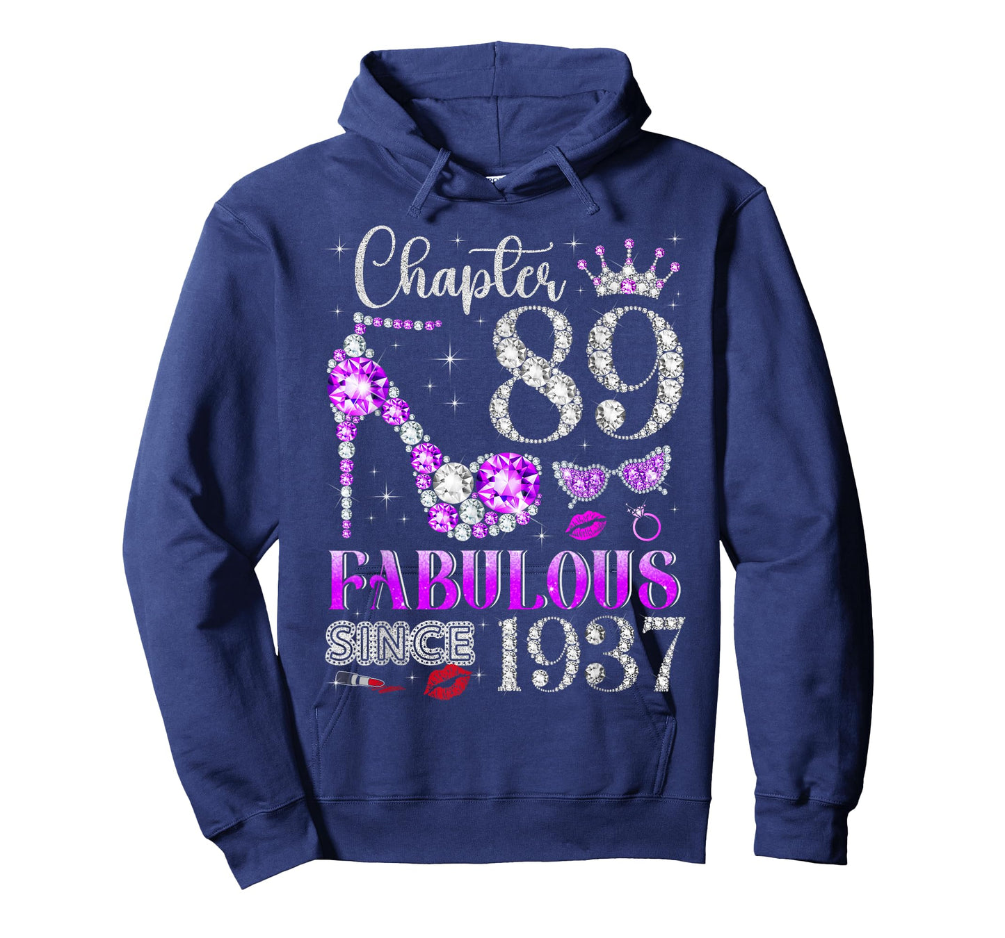 Chapter 89 Fabulous Since 1937 89Th Birthday Ladies Girls T-Shirt