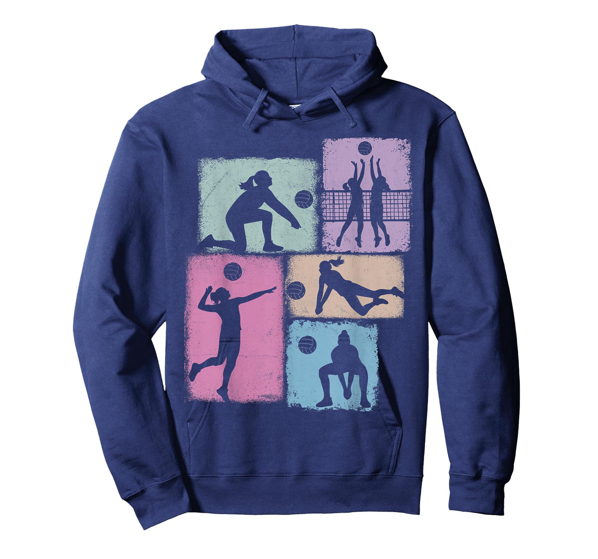 Volleyball Player Collage Women Kids Coach Youth Girl T-Shirt