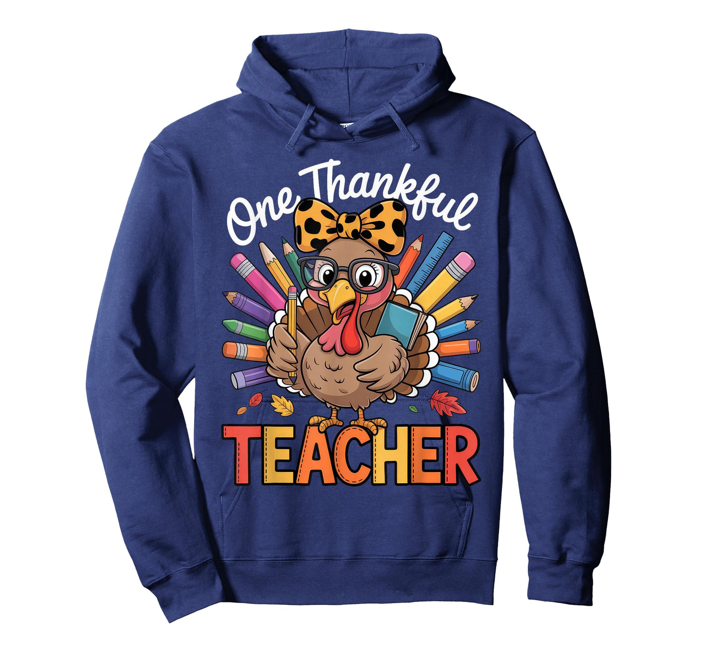 One Thankful Teacher Thanksgiving Turkey T-Shirt