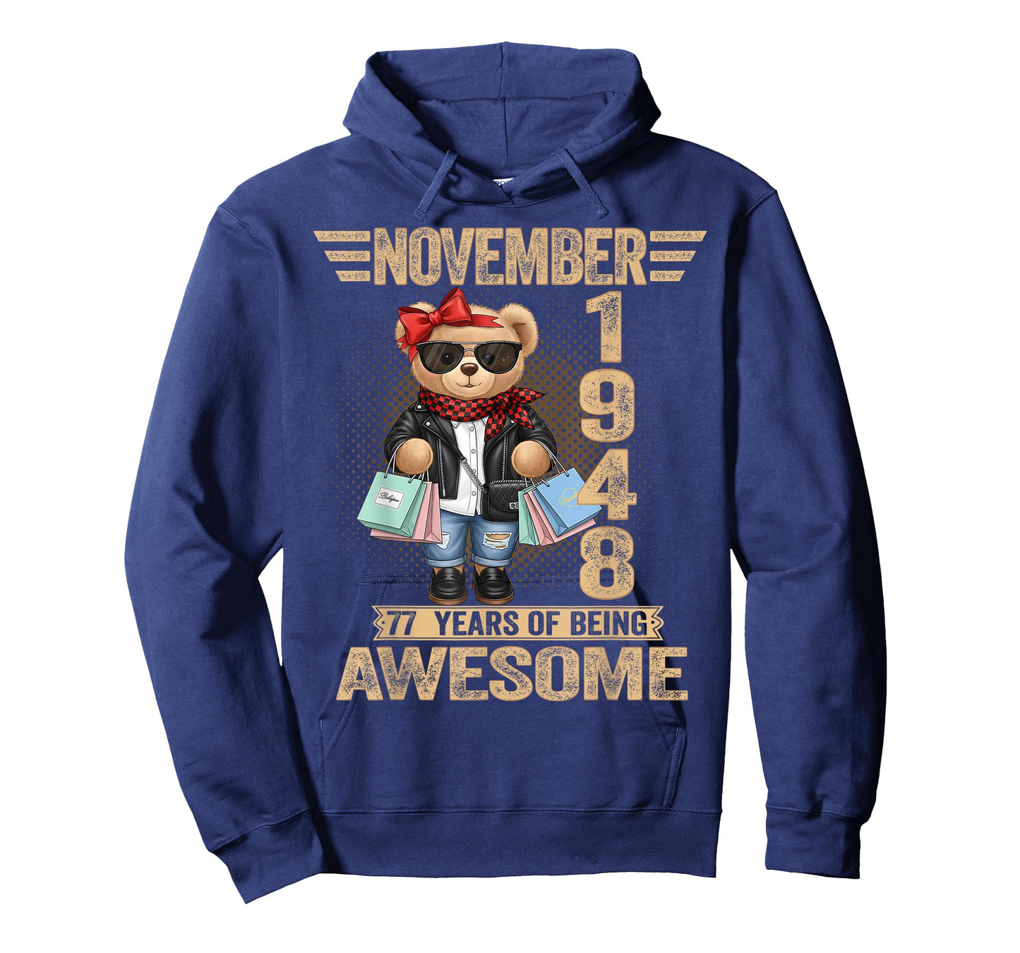 77 Year Old November 1948 Teddy Bear 77th Birthday Women T-Shirt