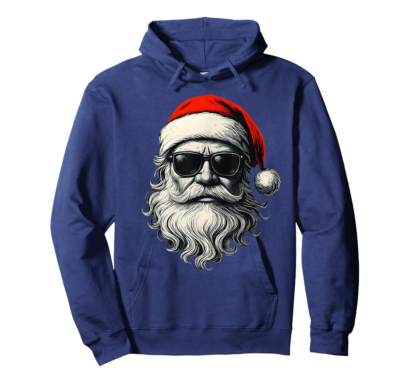 Santa Face Retro Sunglasses Funny Christmas Pajama Mens Boys T-Shirt