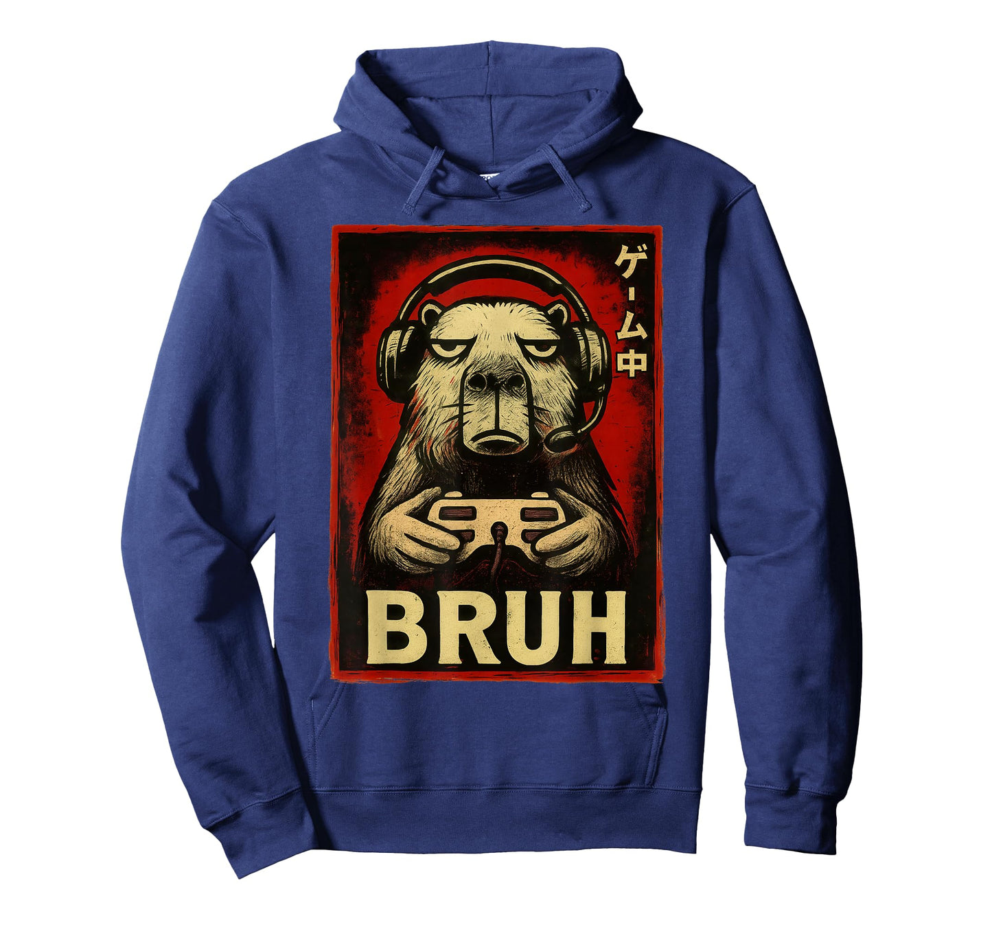 Funny Capybara Gamer Bruh Graphic Tee Men Boys Teens Gaming T-Shirt
