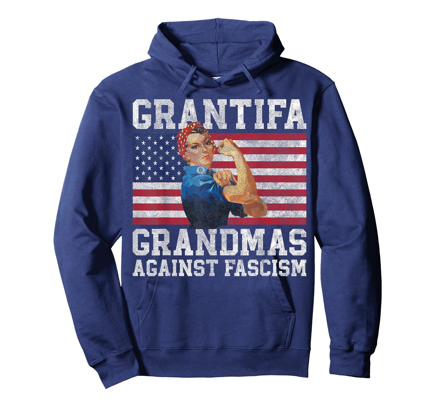 Grantifa Grandmas Against Fascism Flag Resist No Kings T-Shirt