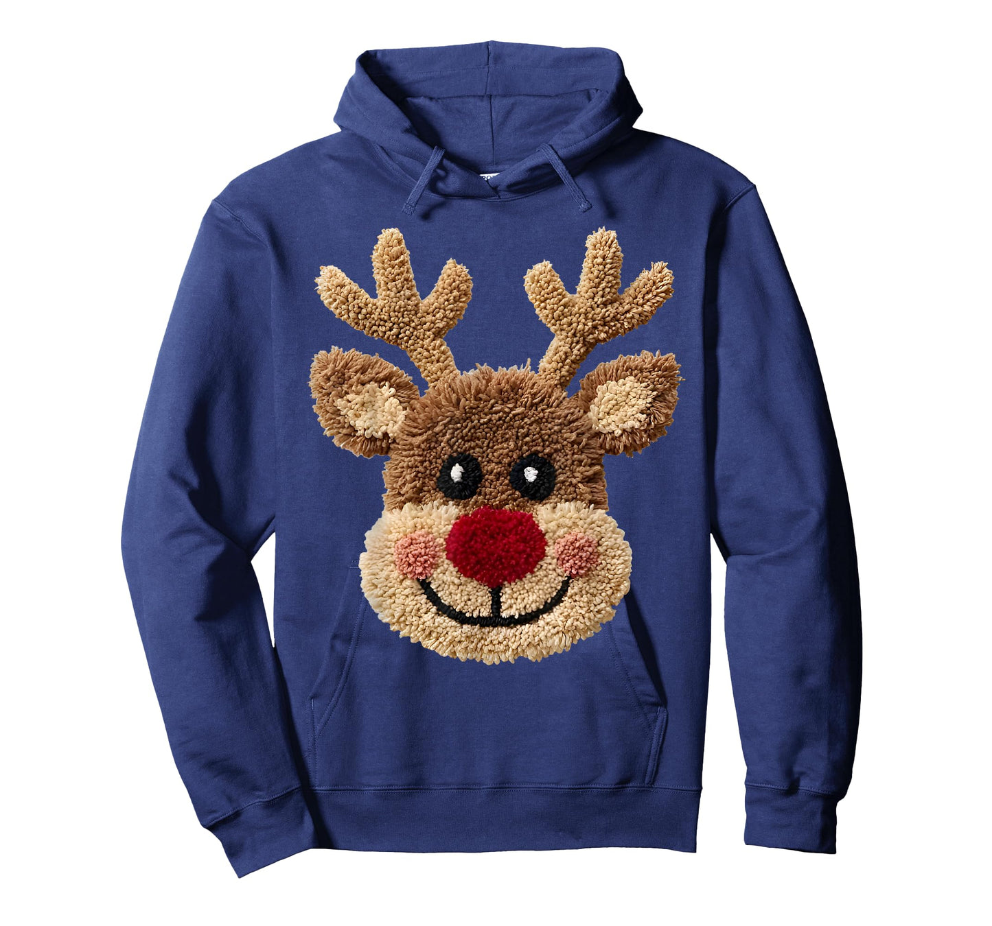 Funny Reindeer Rudolph Crochet Merry Christmas Xmas Holiday T-Shirt
