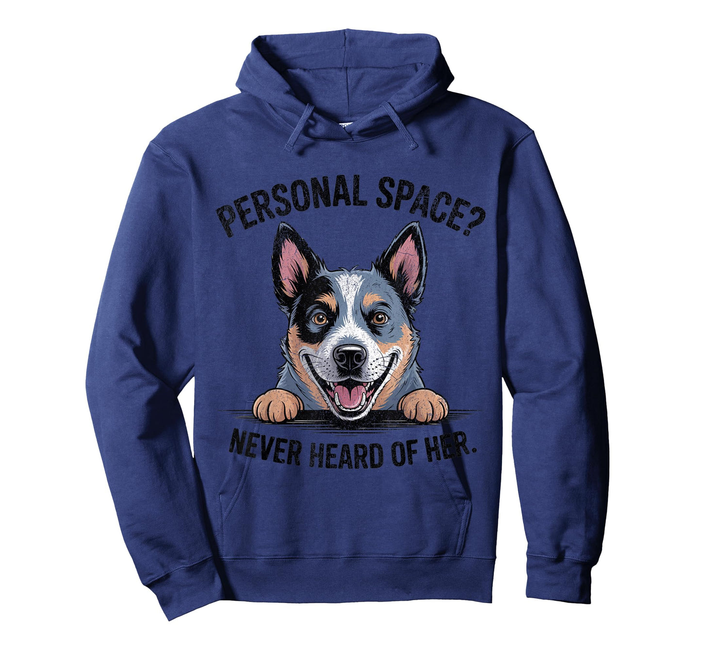 Womens Mom Funny Personal Space Blue Heeler Dog Lover Humor T-Shirt