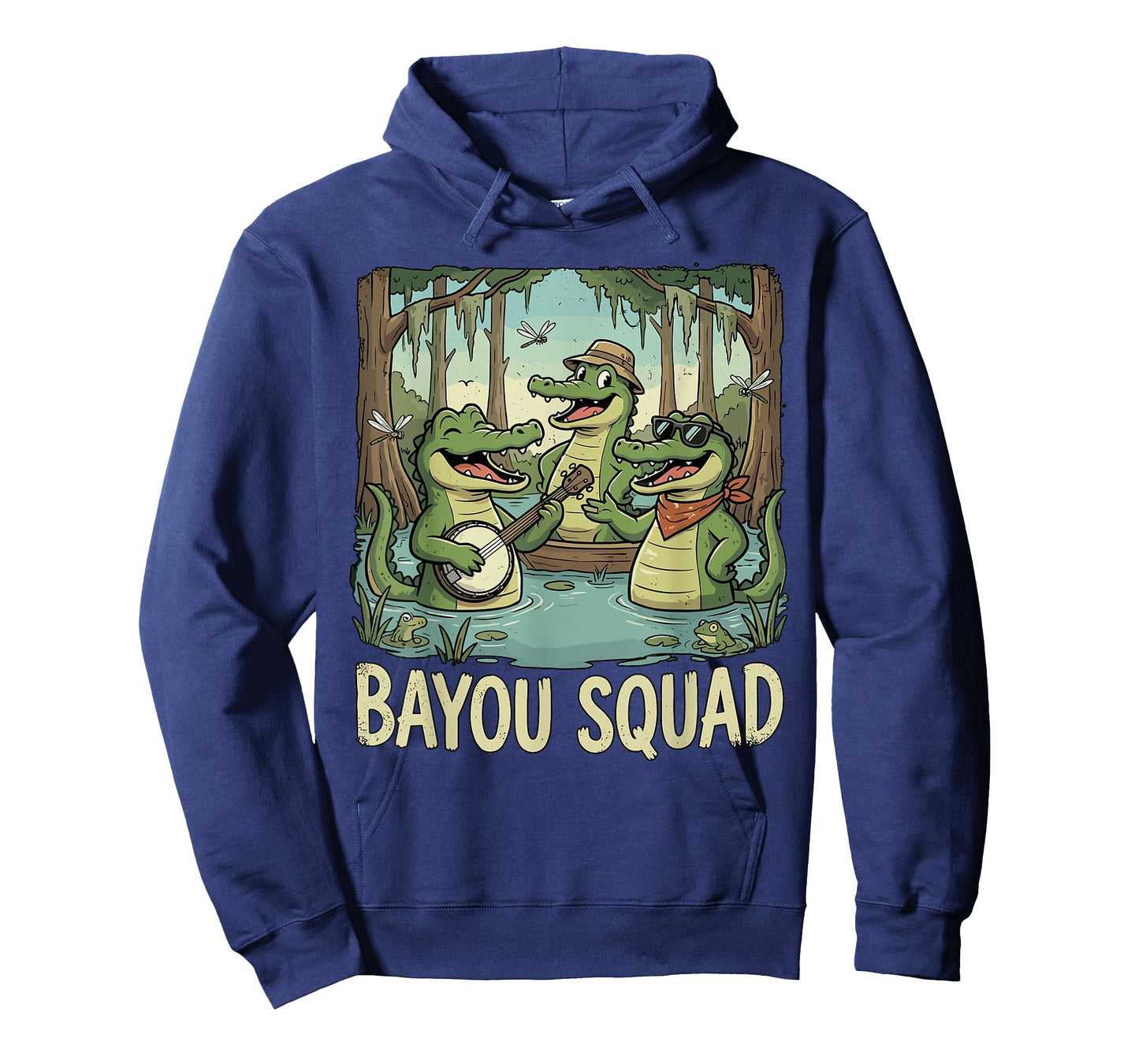 Bayou Squad Louisiana Alligator Retro Wildlife Travel Cajun T-Shirt