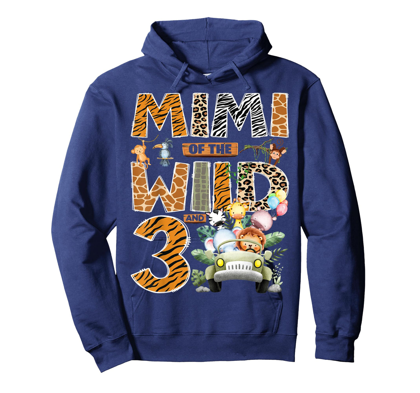 Mimi of The Wild Three 3rd Birthday Boy Safari Jungle T-Shirt