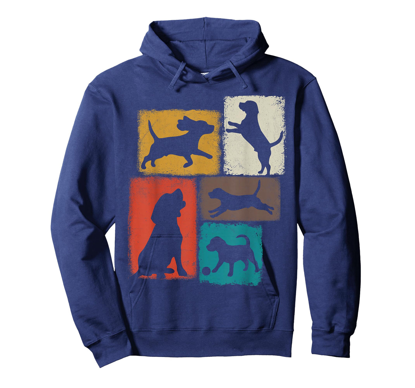 Beagle Dad Mom Vintage Collage Dog Lover T-Shirt