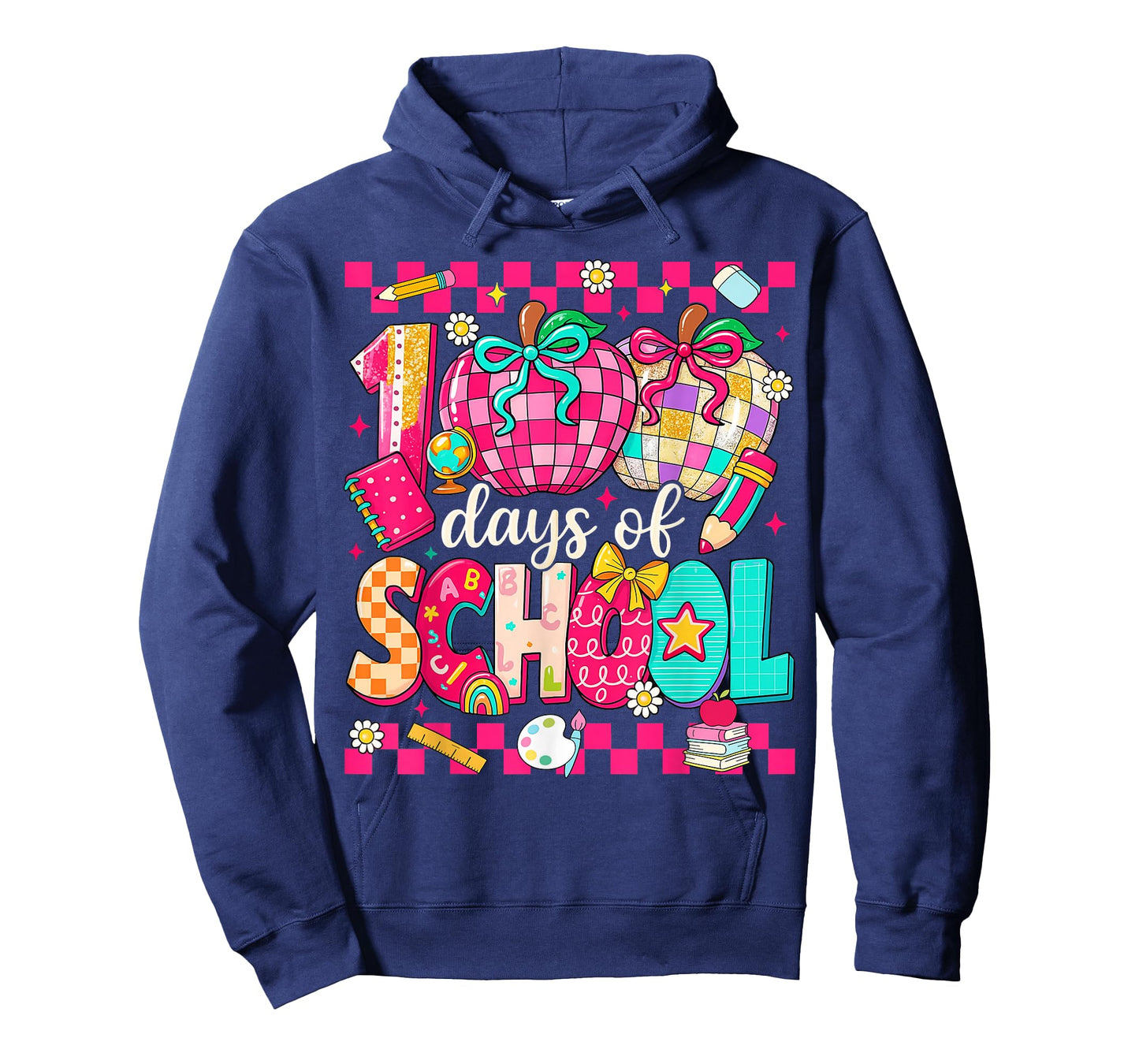 100 Days of School Disco Ball Teacher Girls Coquette T-Shirt