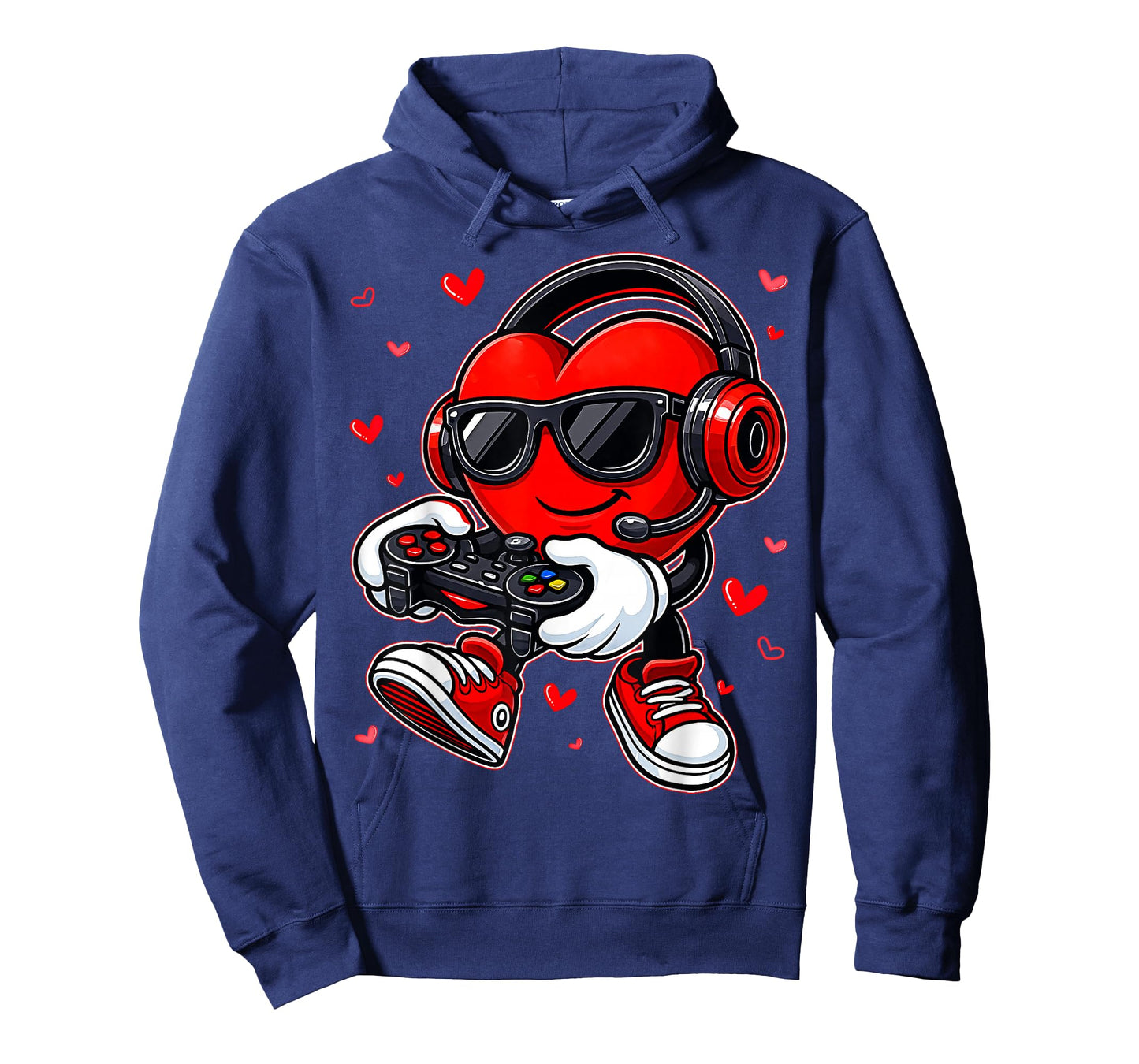 Funny Heart Gamer Gaming Men Valentine Boys Kids T-Shirt