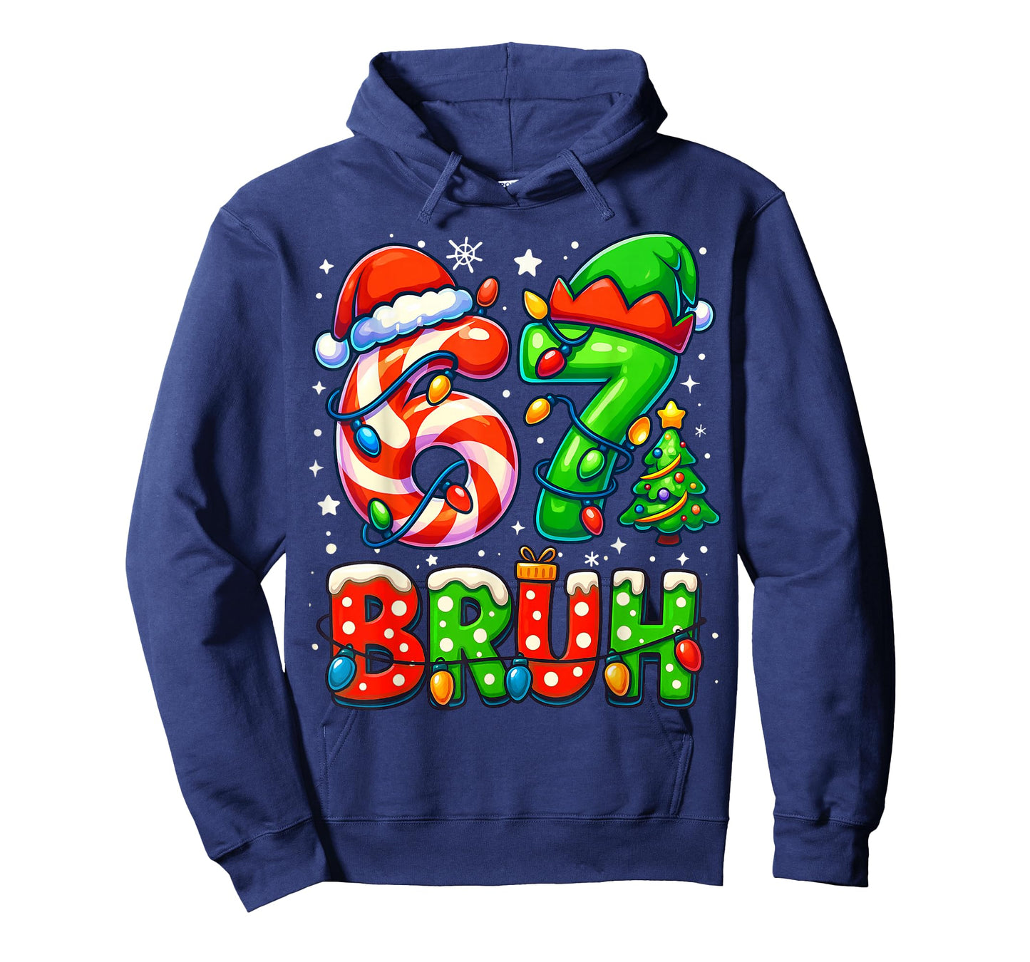 Bruh 67 Six Seven 6 7 Meme Christmas Funny Boy Girl Kids T-Shirt