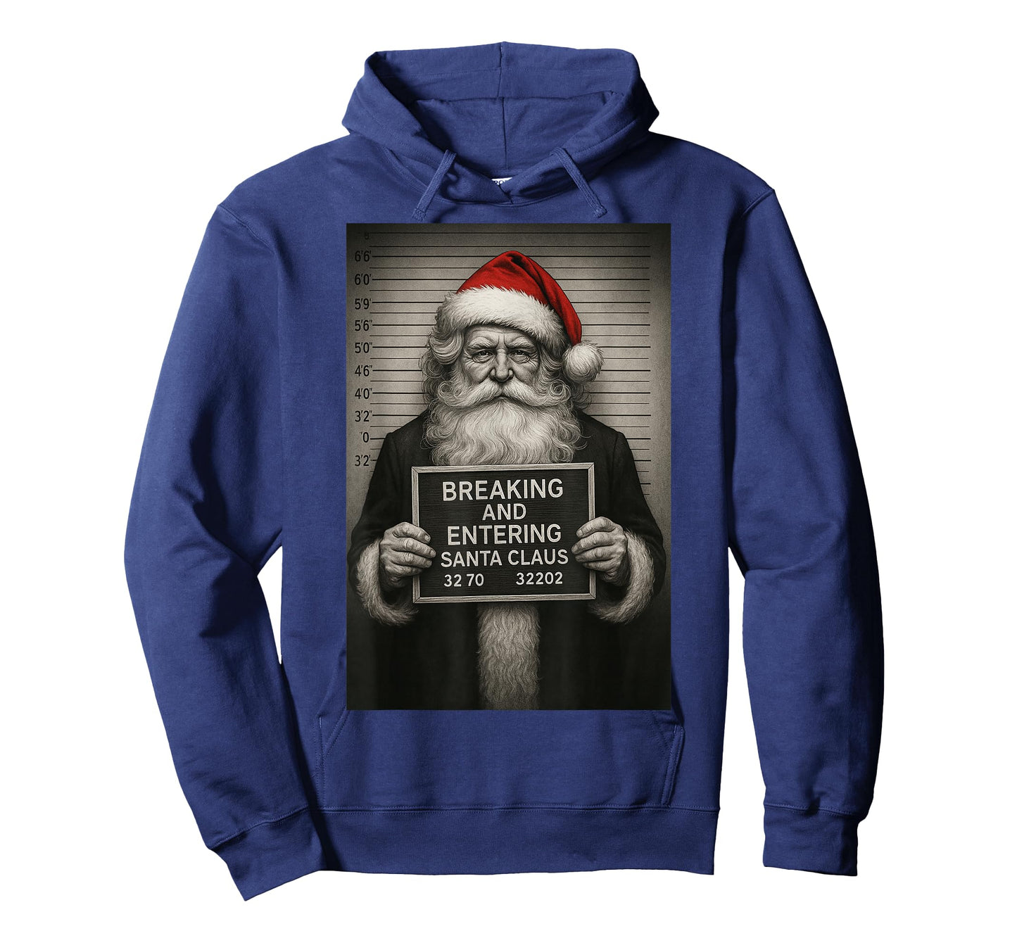 Funny Santa Christmas – Santa Claus Mugshot T-Shirt