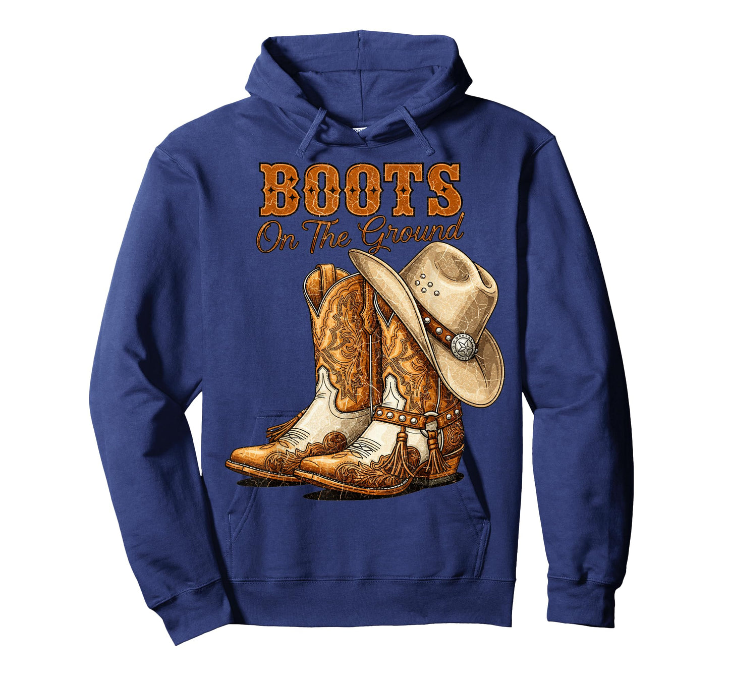 Boots On The Ground Rodeo Western Country Cowboy Boots T-Shirt