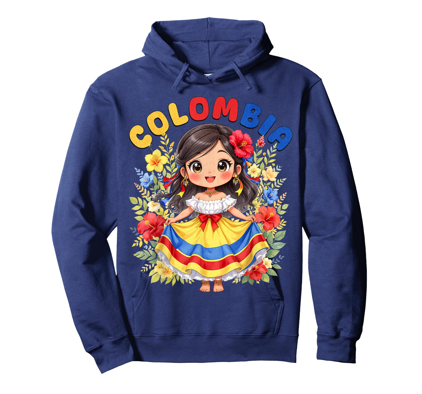 Colombian Girl Traditional Dress Culture Pride for Girls T-Shirt