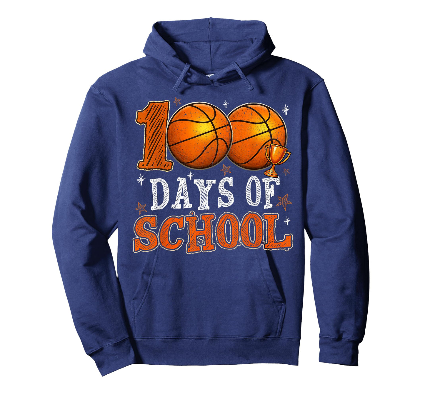 Happy 100 Days of School Basketball Funny Boy Girl Teacher T-Shirt