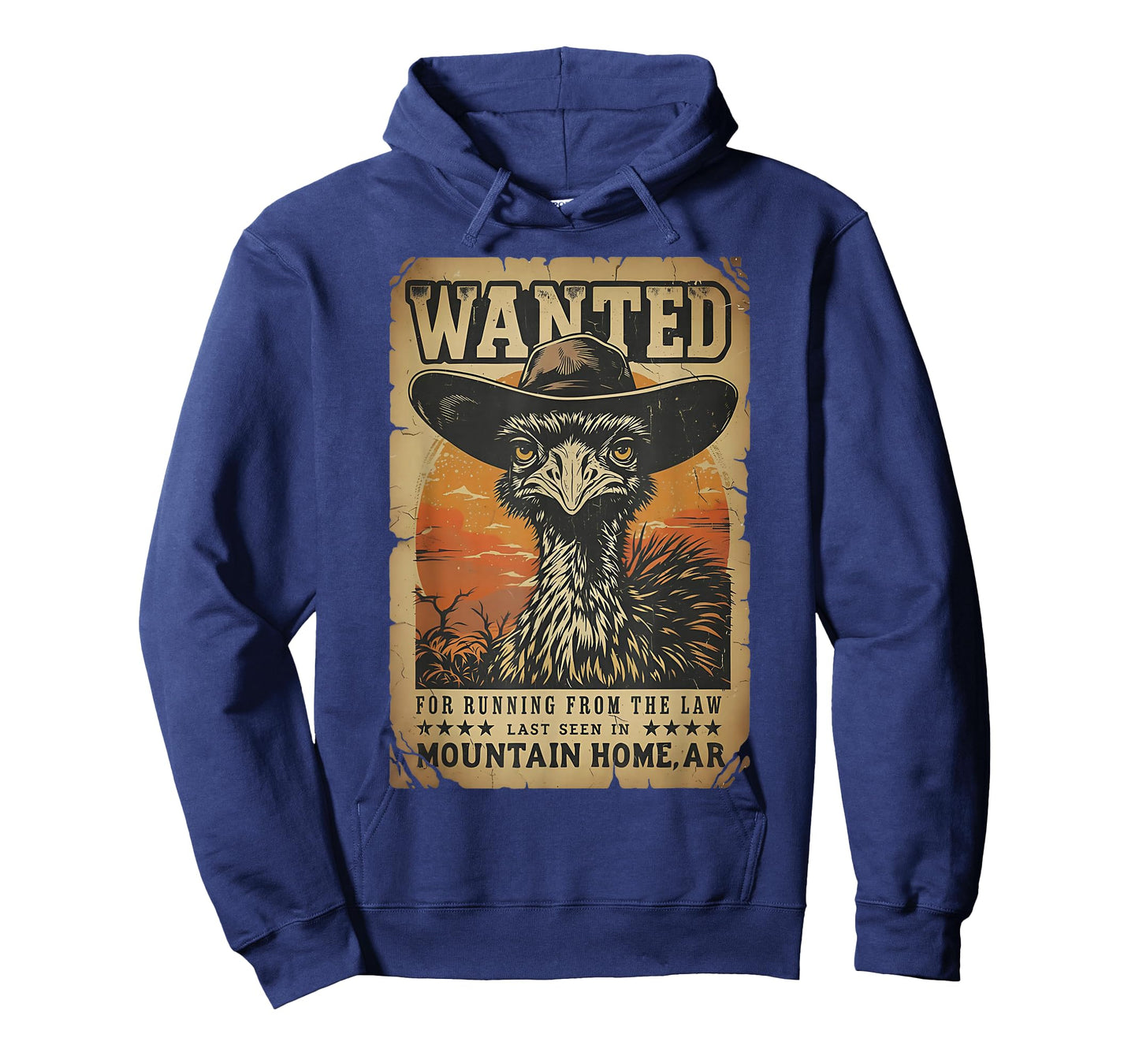 Wanted Mountain Home Emu for Running from The Law T-Shirt