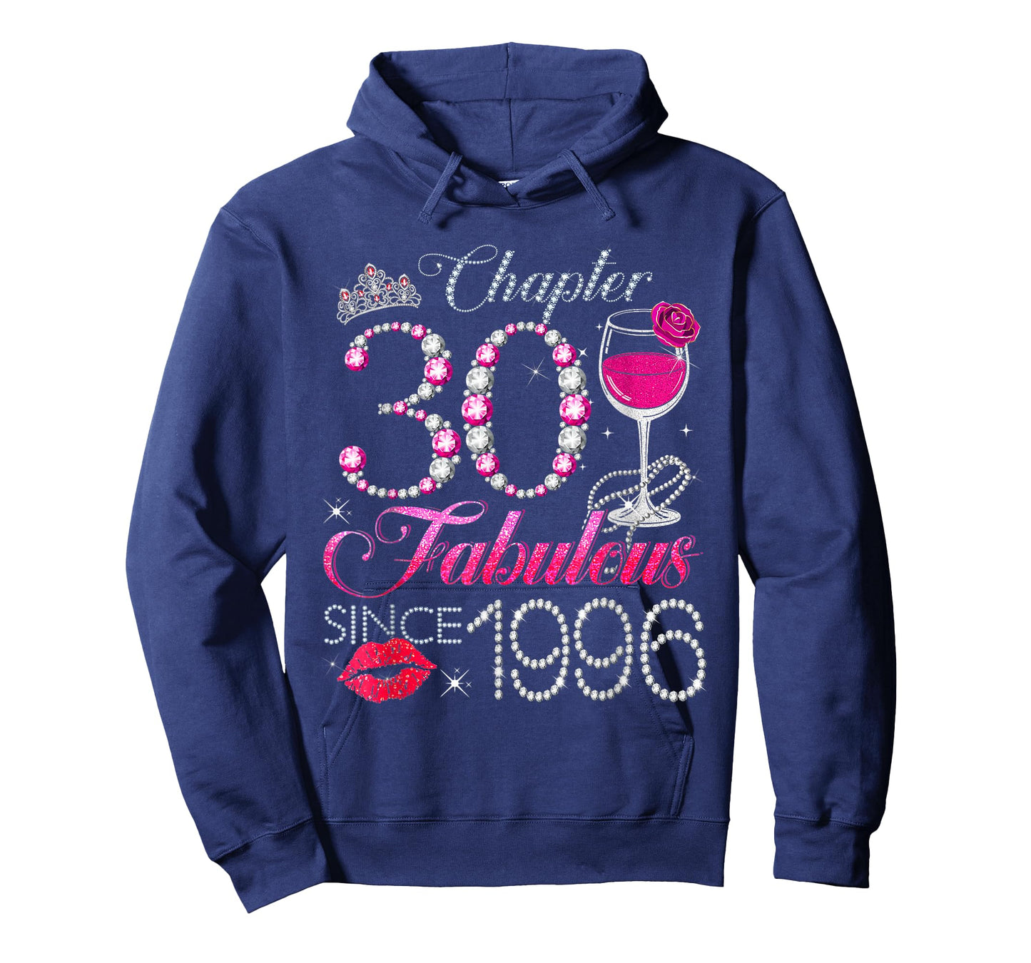 Chapter 30 Fabulous Since 1996 30th Birthday Queen Diamond T-Shirt