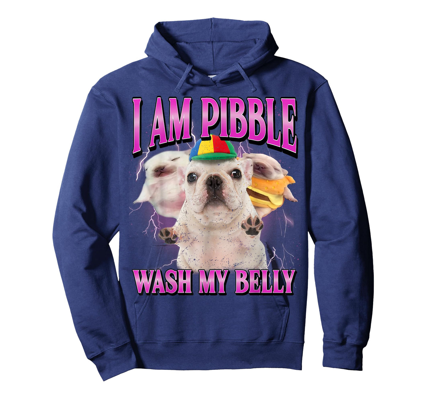 I am Pibble Dog Puppy Wash Clean My Belly Funny Dog Meme T-Shirt