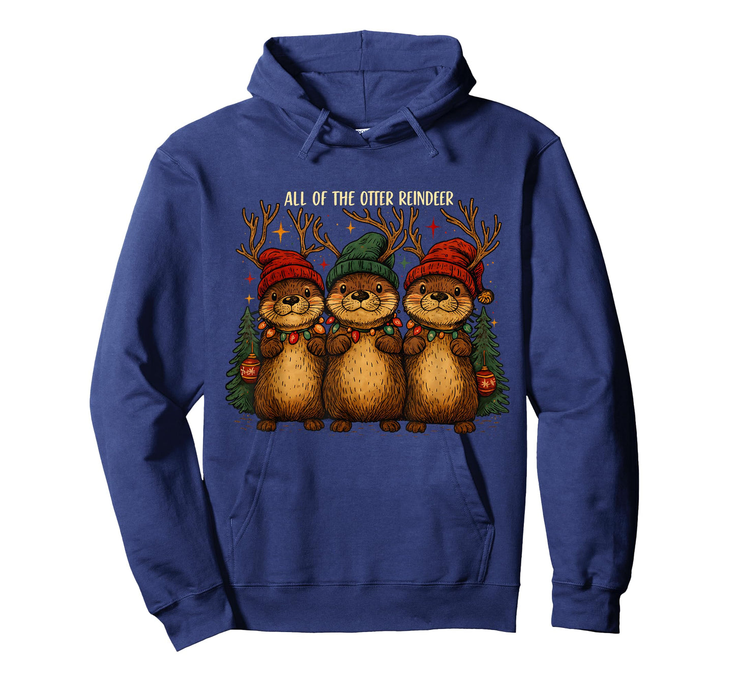 All of The Otter Reindeer – Cute Christmas Pun T-Shirt