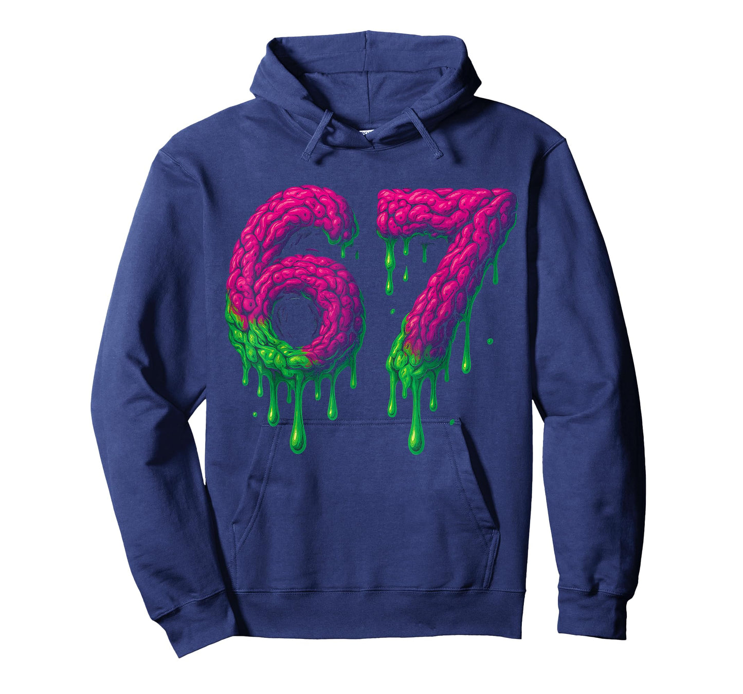 67 Six Seven 6-7 Toxic Brain Drip - Funny Kids Brainrot Meme T-Shirt
