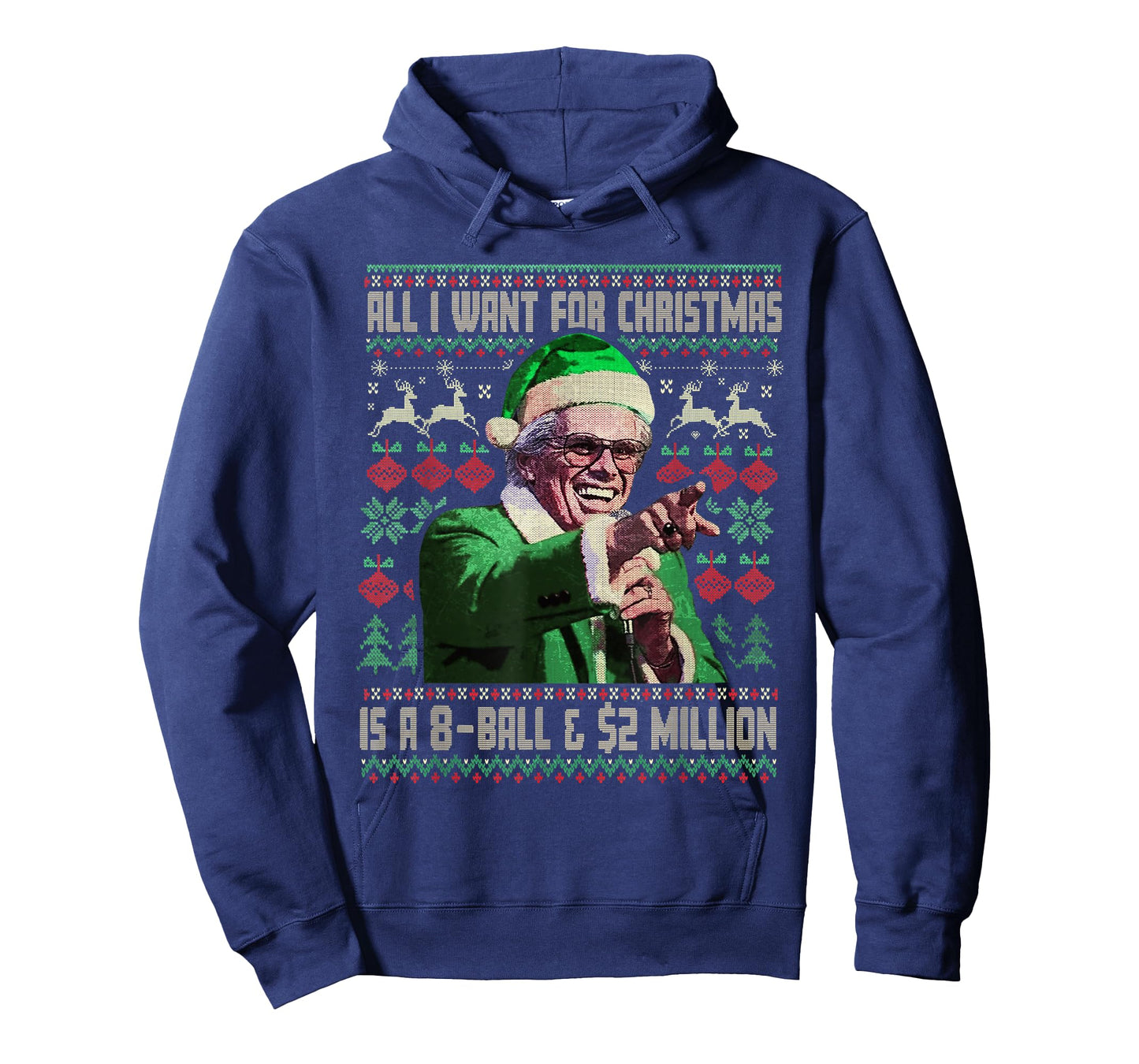 Funny All I Want for Christmas 8 Ball and 2 Million T-Shirt