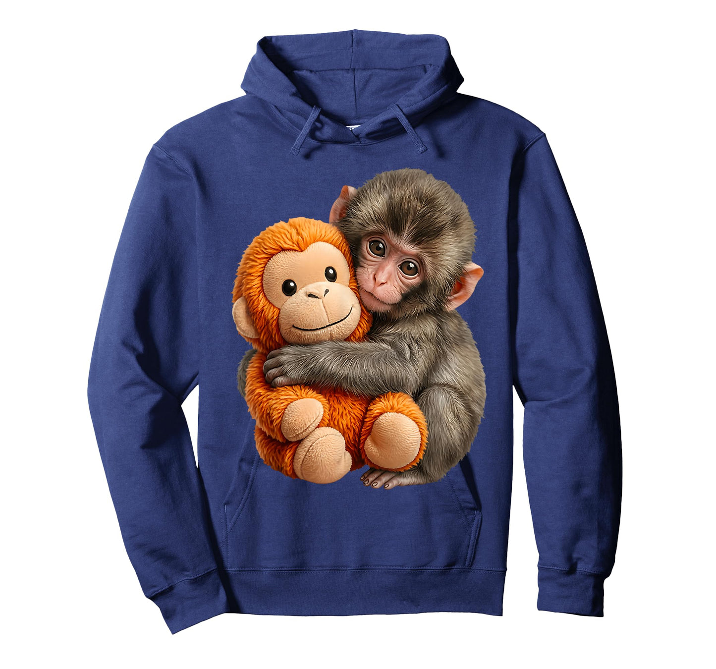 Cute Baby Monkey Named Punch Plush Hugging Lover Monkey T-Shirt