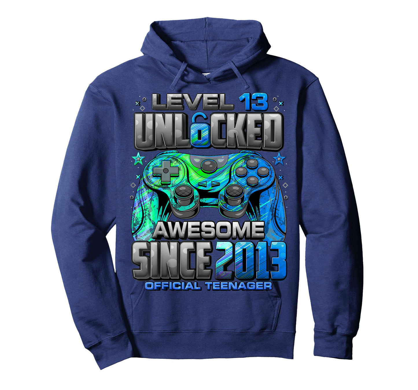 Level 13 Unlocked Awesome Since 2013 13th Birthday Gaming T-Shirt