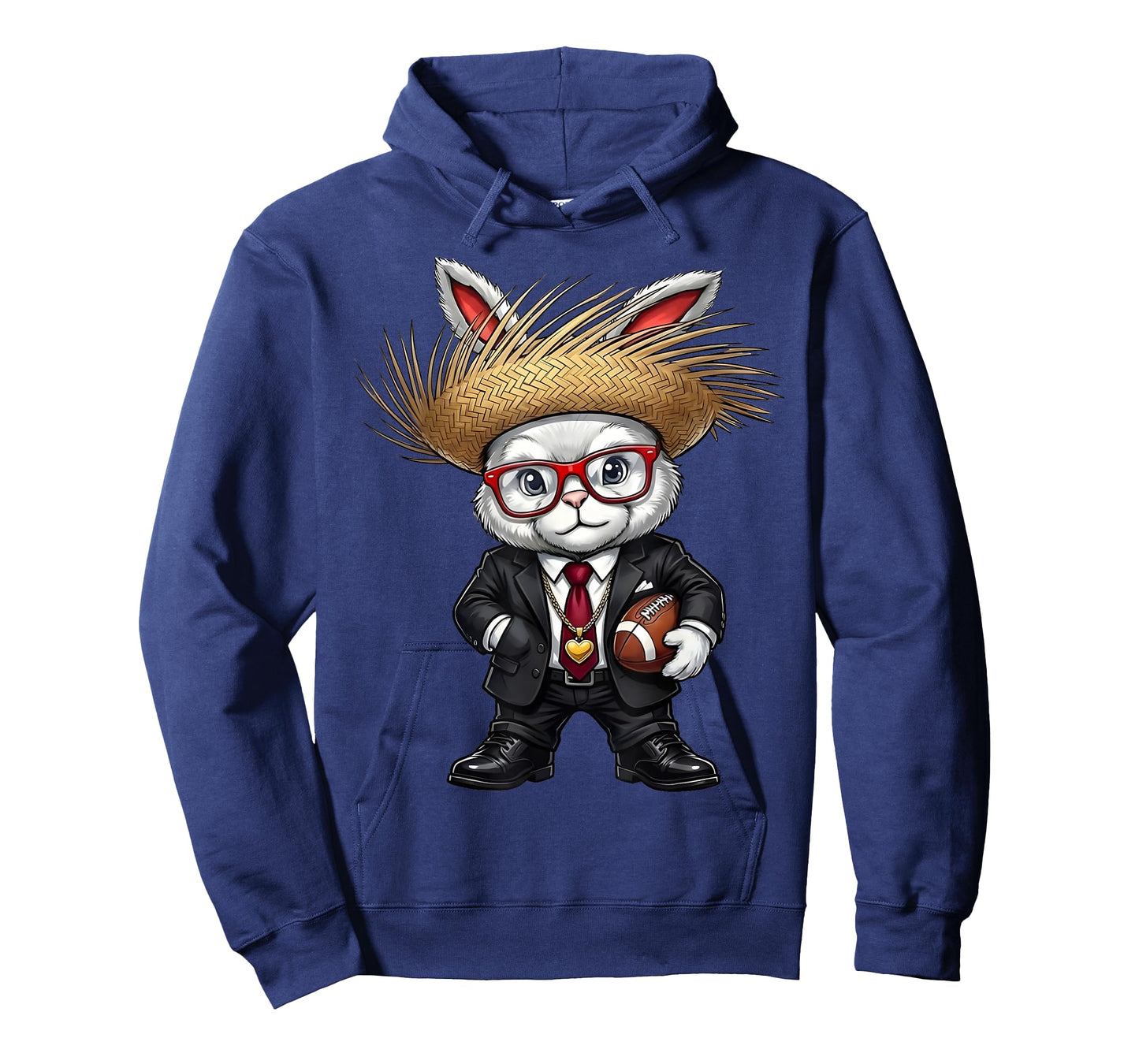 Bunny Ears American Football Funny Easter Bunny Men Boys T-Shirt