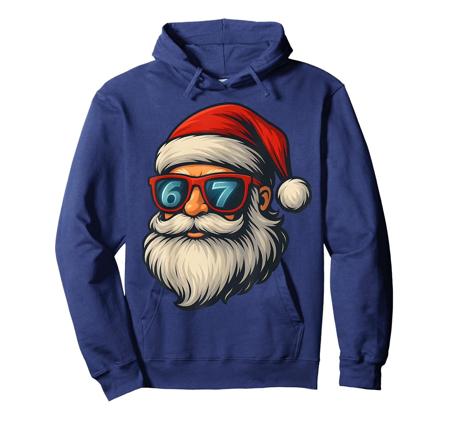 Funny 6 7 Six Seven Meme Santa face Christmas Retro T-Shirt