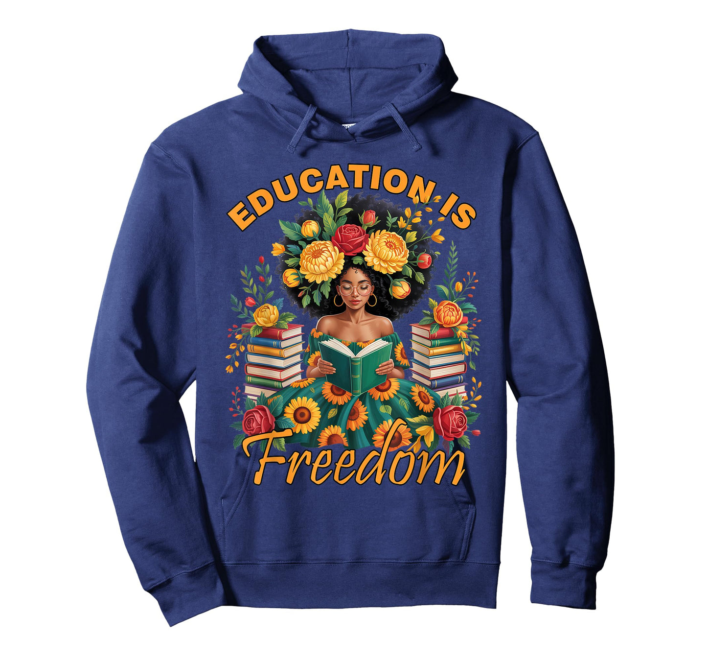 Education is Freedom Black Teacher Books Black History Month T-Shirt