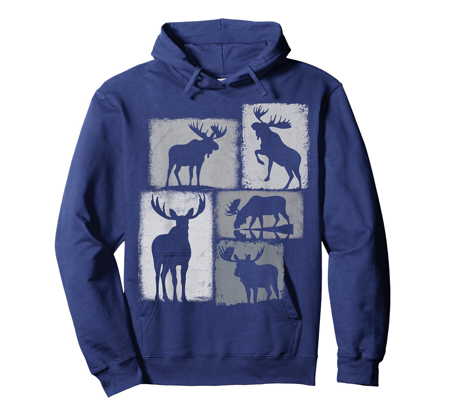 Moose Vintage Collage Wildlife Lover T-Shirt