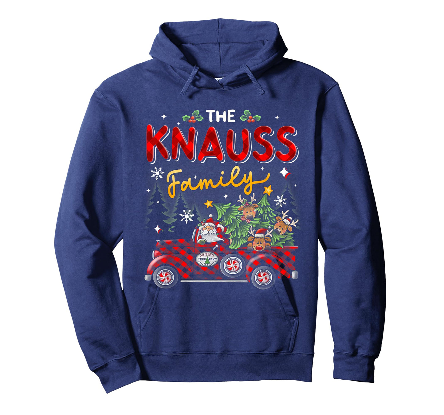 The Knauss Family Christmas Matching Pajamas Group Gift T-Shirt