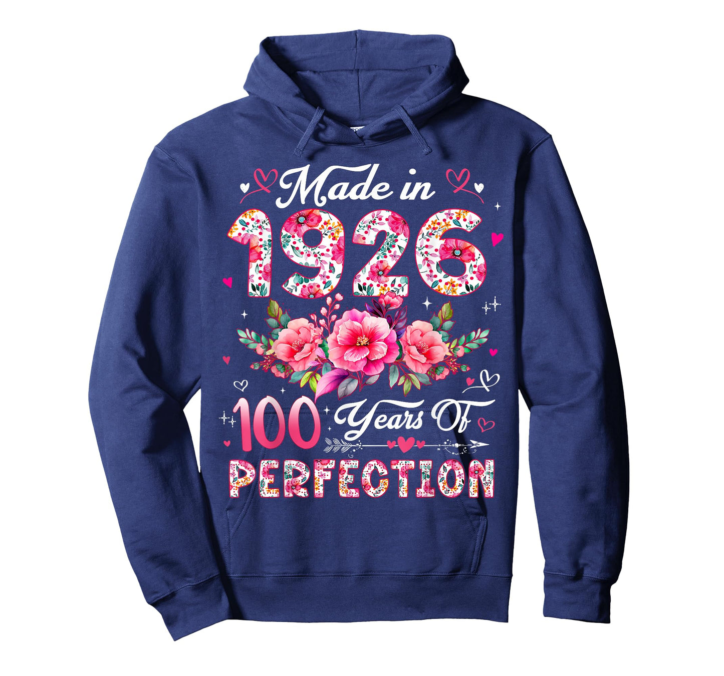 100 Year Old Made in 1926 Floral 100th Birthday Women T-Shirt