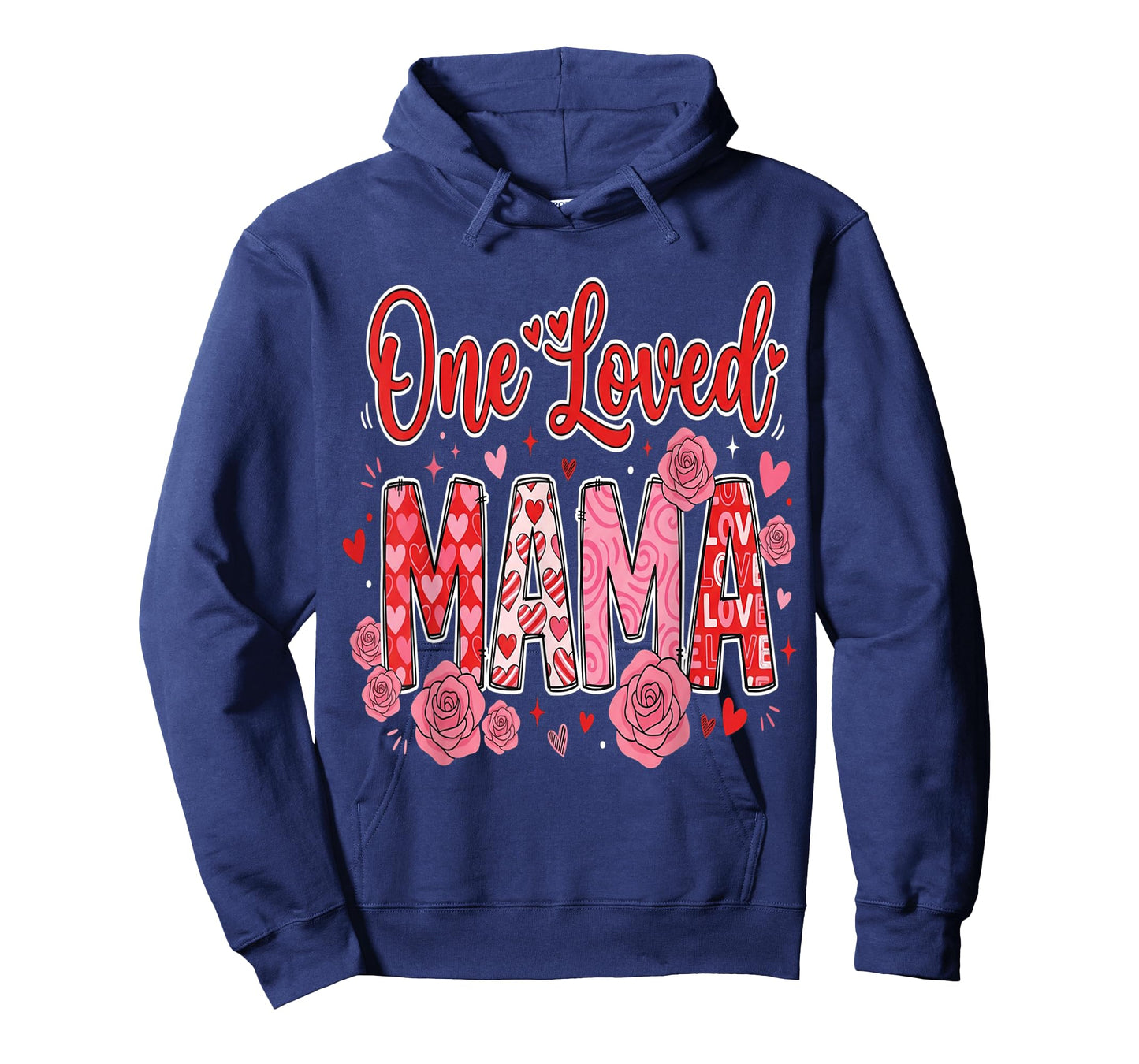 Mother Hearts One Loved Mama Valentine Mom Valentines T-Shirt