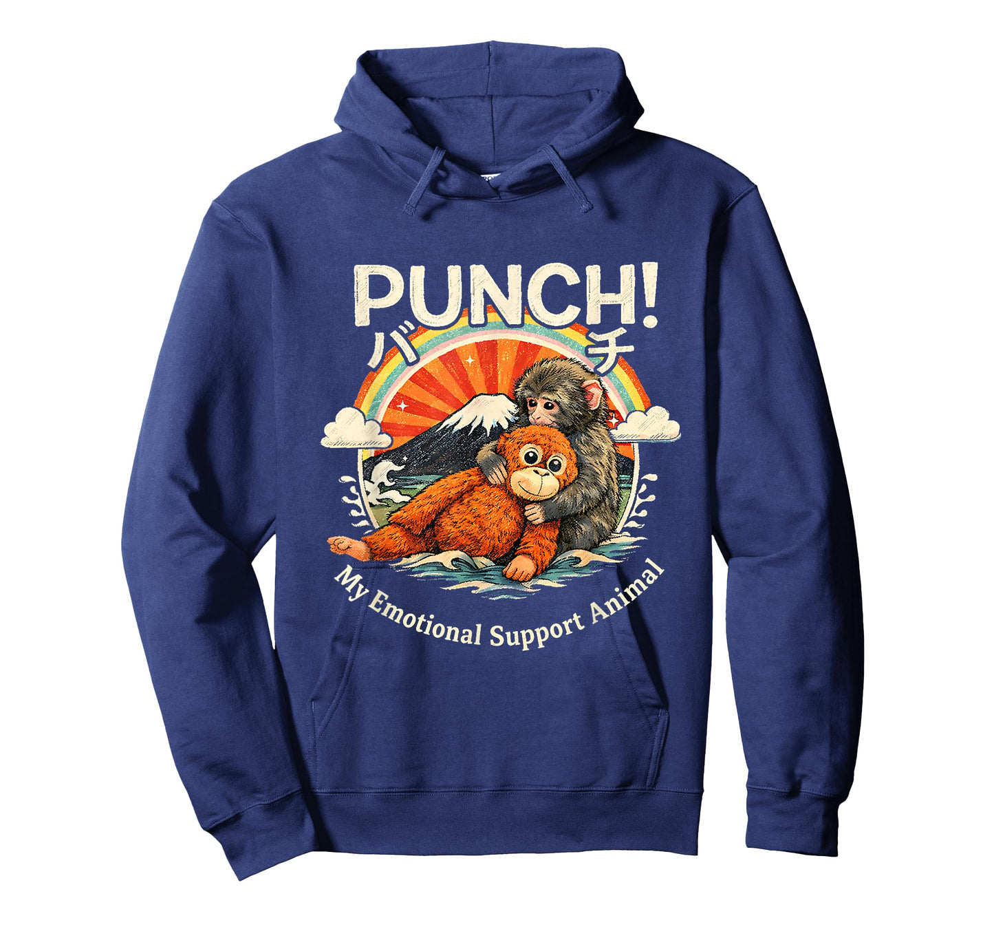 Cute Monkey Punch My Emotional Support Animal T-Shirt