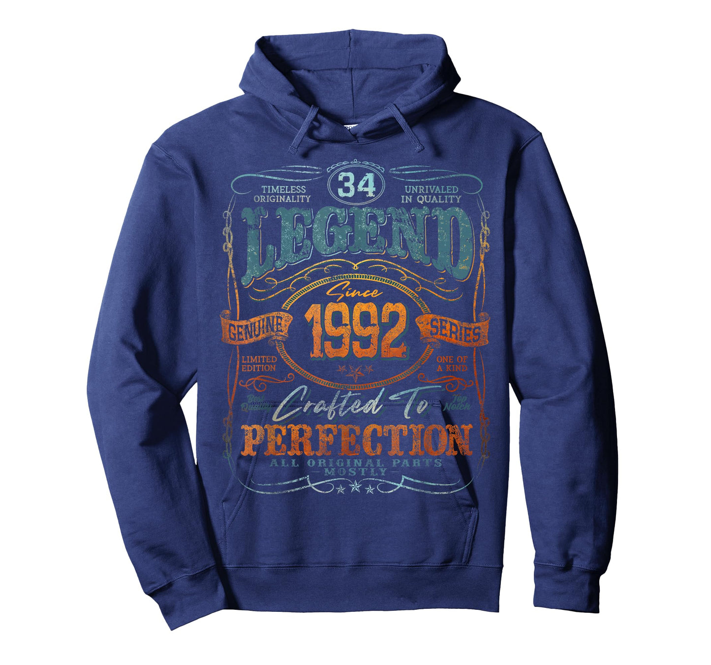 Vintage 1992 Limited Edition Shirt 34 Year Old 34th Birthday T-Shirt