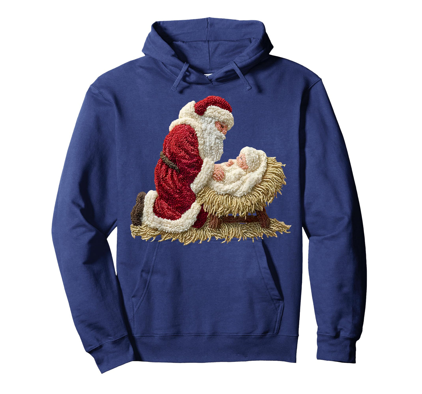 Every Knee Shall Bow Santa Jesus Christian Holiday Christmas T-Shirt
