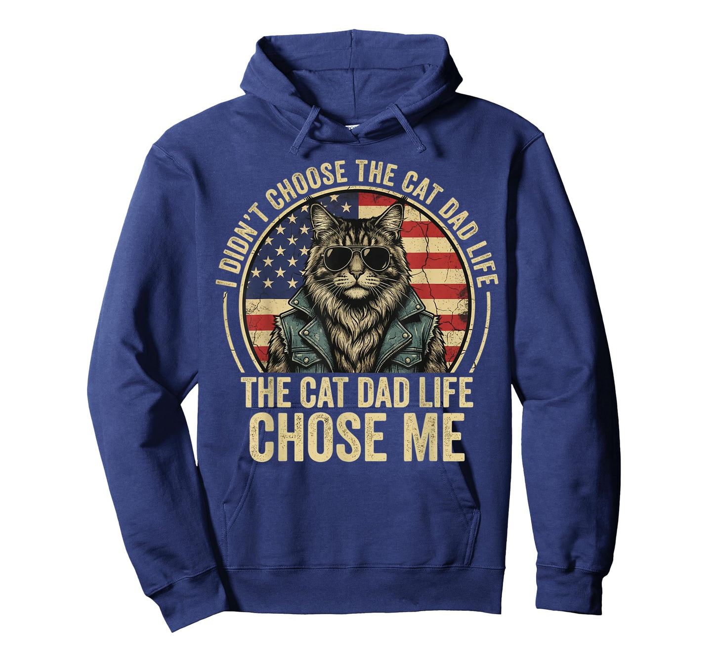 Mens I Didn't Choose The Cat Dad Life The Cat Life Chose Me T-Shirt