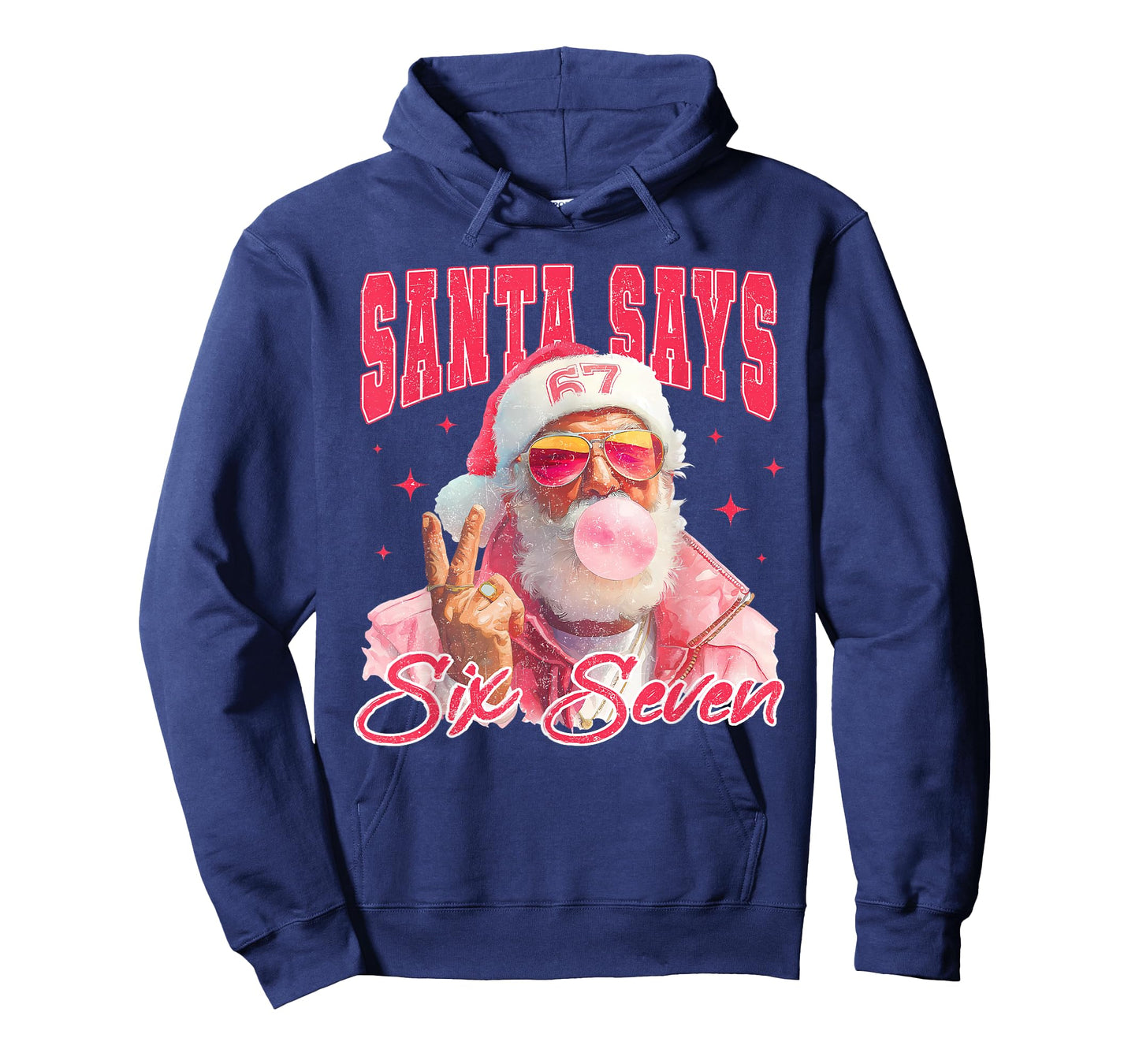 Funny Santa Says Six Seven Christmas 67 Meme Xmas Boys Girls T-Shirt