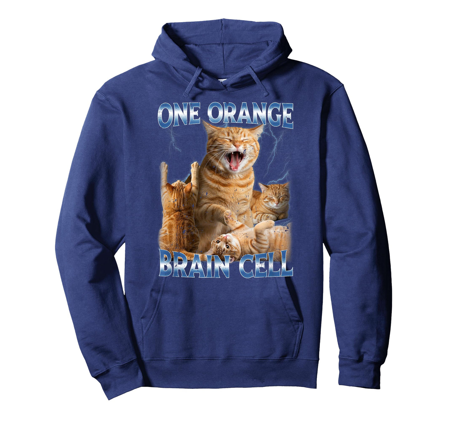 One Orange Brain Cell Funny Cat Meme Quirky Humor T-Shirt
