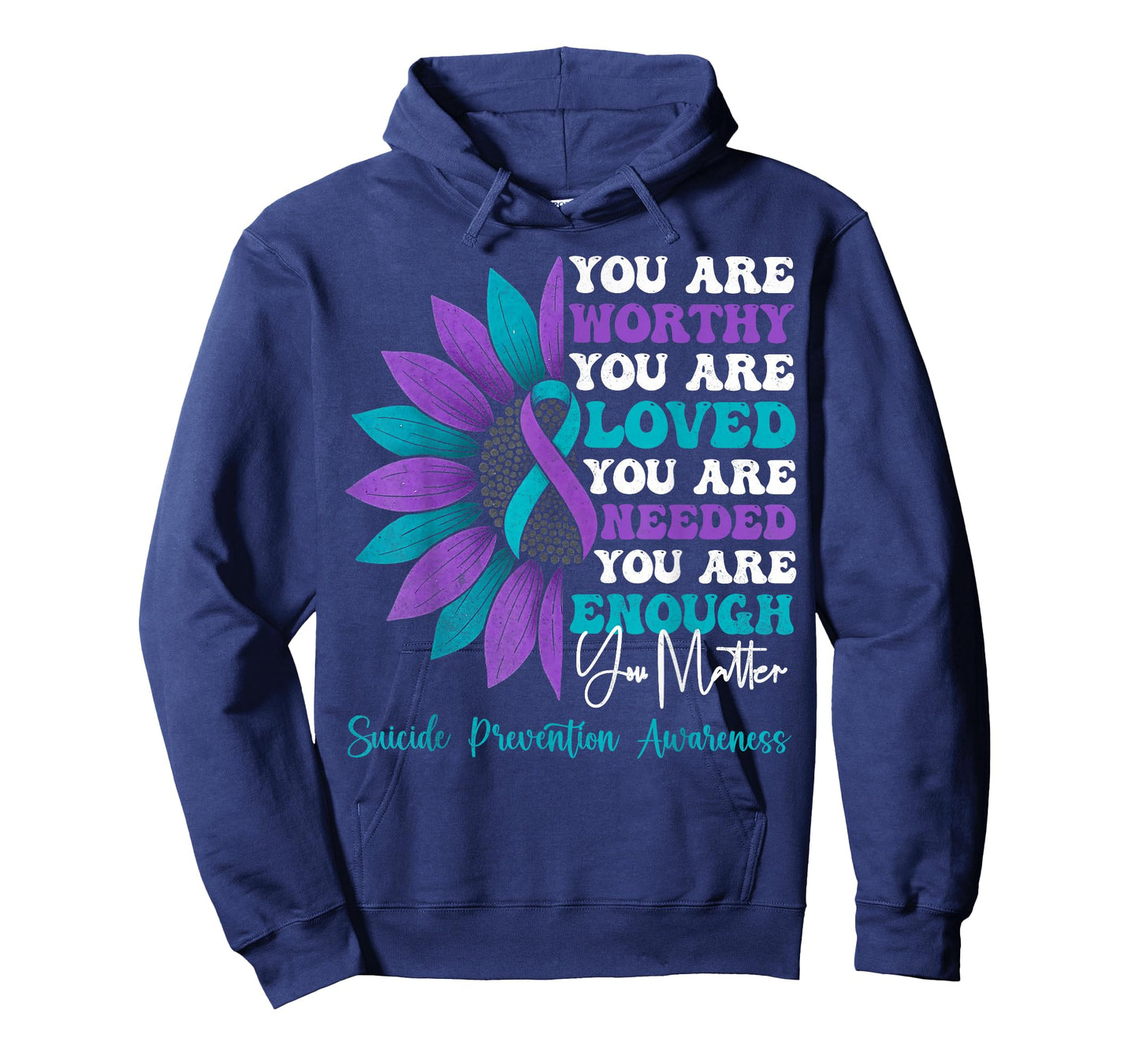 Positive Motivational Sunflower Suicide Prevention Awareness T-Shirt
