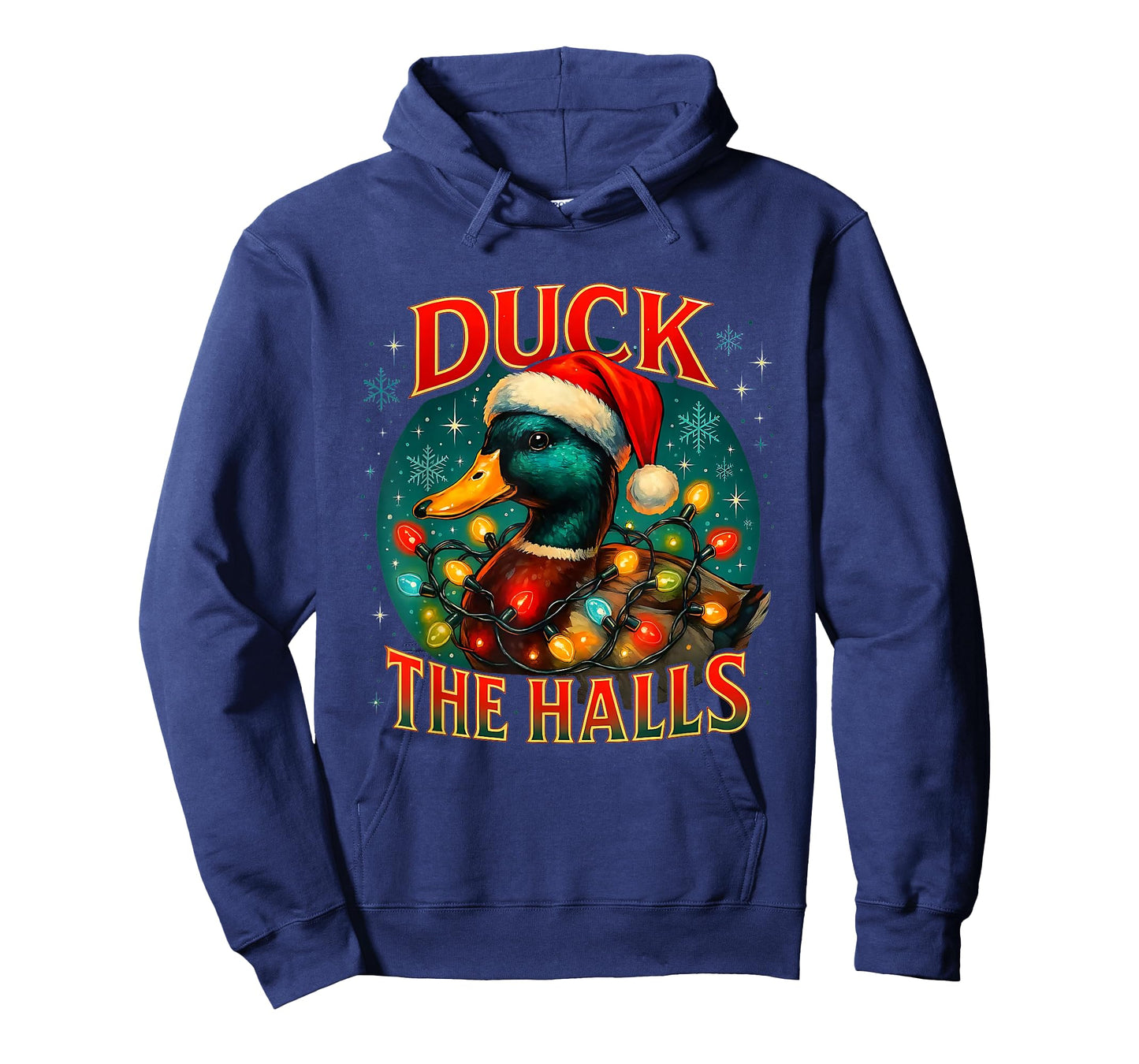 Duck The Halls Funny Christmas Lights Hunting Season T-Shirt